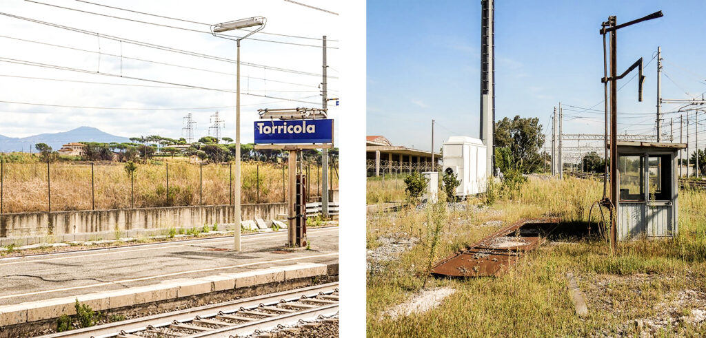 Figg. 5-6. Area di progetto per la stazione Torricola-GRA. Foto dell’autore.